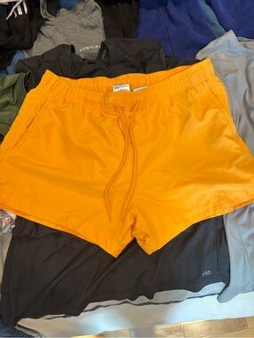 H&M Orange Swim Trunks Bathing Suit Size M